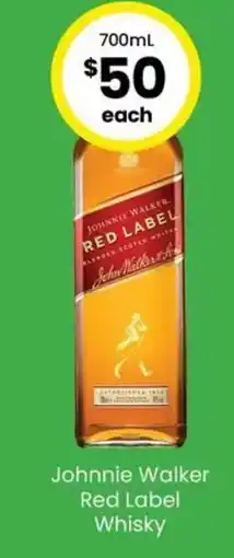 The Bottle O Johnnie walker red label whisky offer