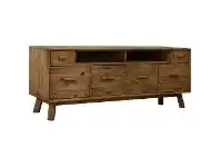 LivingStyles Mandalay Recycled Pine Timber 6 Drawer TV Unit, 182cm offer