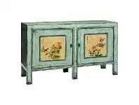 LivingStyles Milonas Pine Timber Oriental 2 Door Console Cabinet, 148cm offer