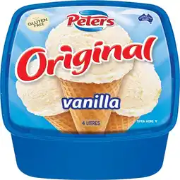 IGA Peters Original Ice Cream Selected Varieties offer