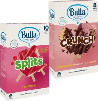 Bulla Ice Cream Sticks Selected Varieties