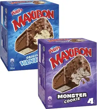 Coles Peters Maxibon 560mL offer