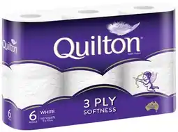 Coles Quilton White Toilet Tissue offer