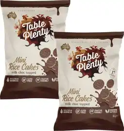 Coles Table of Plenty Sweet Topped Rice Cakes offer
