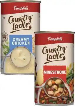 Coles Campbell's Country Ladle Soup-505g offer