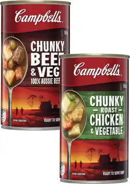 Coles Campbell's Chunky Soup offer