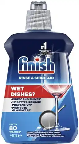 Coles Finish Rinse & Shine Dishwasher Aid offer
