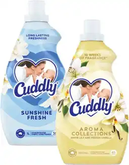 Coles Cuddly Concentrate Fabric Conditioner-1 Litre offer