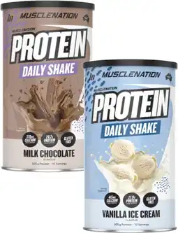 Coles Muscle Nation Vanilla or Chocolate Daily Shake 300g offer
