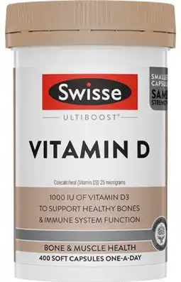 Coles Swisse Ultiboost Vitamin D Capsules offer
