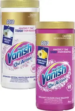 Coles Vanish NapiSan Oxi Action Gold Stain Remover Powder offer