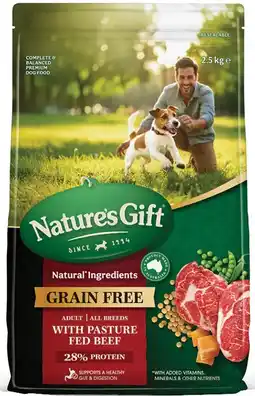 Coles Nature's Gift Grainfree Dry Dog Food offer