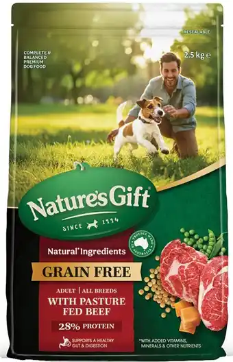 Coles Nature's Gift Grainfree Dry Dog Food offer