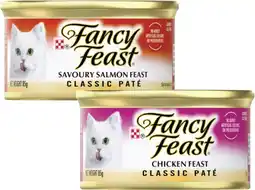 Coles Fancy Feast Classic or Creamy Delights Cat Food 85g offer