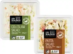 Coles Coles Kitchen Classic Coleslaw or Pasta Salad 400g offer