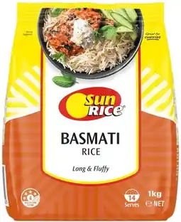 Coles Sunrice Basmati Rice offer