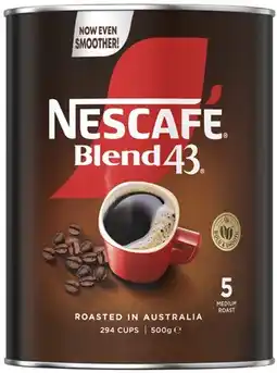 Coles Nescafé Blend 43 Instant Coffee offer