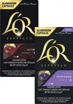 Coles L'Or Nespresso Compatible Coffee Capsules offer