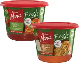 Coles On the Menu Pasta Sauce offer