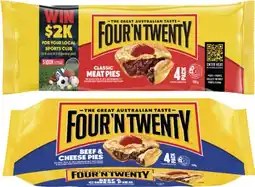 Coles Four'N Twenty Traditional Pies 700g offer