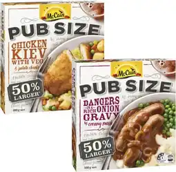 Coles McCain Pub Size Meal-500g offer