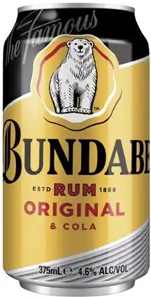 Coles Bundaberg UP & Cola Cans offer