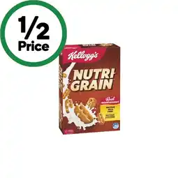 Woolworths Kellogg’s Nutri Grain offer