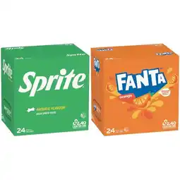 Woolworths Sprite or Fanta Soft Drink Varieties Pk 24 x 375ml offer