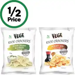 Woolworths Vege Chips Rice Crackers – From the Health Food Aisle offer