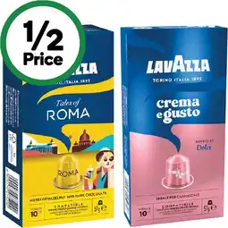 Woolworths Lavazza Coffee Capsules offer
