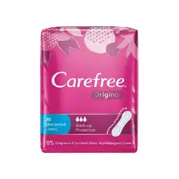 Woolworths Carefree Original Unscented Liners offer