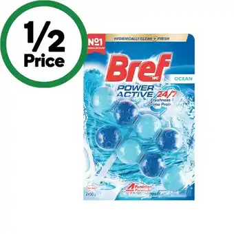 Woolworths Bref Power Active or Spa Moments Toilet Rim Block Pk 2 x 50g offer