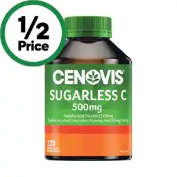 Woolworths Cenovis Sugarless C 500mg Chewable Tablets† offer