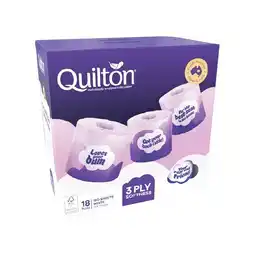 Woolworths Quilton 3 Ply Toilet Paper Box offer