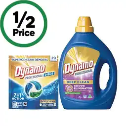 Woolworths Dynamo Professional Laundry Liquid 2 Litre or Capsules Pk 29 offer
