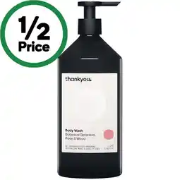 Woolworths Thankyou Body Wash 1 Litre or Hand or Body Wash Refill 1 Litre offer