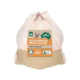 Woolworths Australian Fresh Whole Plain RSPCA Approved Chicken offer