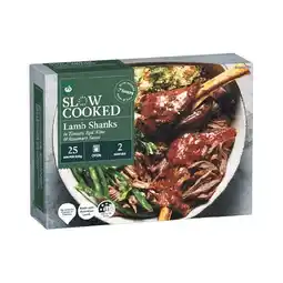 Woolworths Woolworths COOK Slow Cooked Lamb Shanks in Tomato, Red Wine & Rosemary Sauce offer