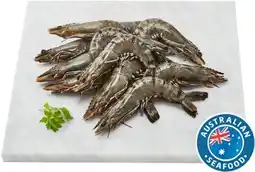 Coles Coles Queensland Thawed Raw Extra Large Black Tiger Prawns offer