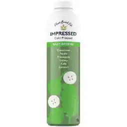 Woolworths Impressed Cold Pressed Juice Varieties offer