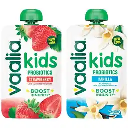 Woolworths Vaalia Kids Probiotics Yoghurt Pouch – From the Fridge offer