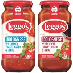 Woolworths Leggo’s Pasta Sauce offer