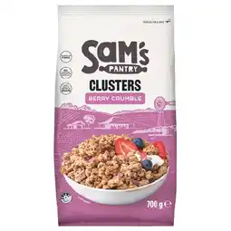 Woolworths Sam’s Pantry Granola or Clusters 700g offer