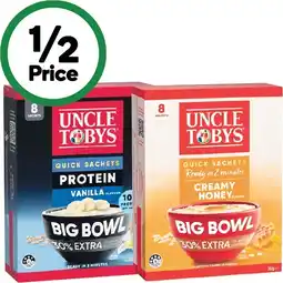Woolworths Uncle Tobys Big Bowl Oats offer
