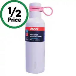Woolworths Décor Hydro Stainless Steel Bottle offer
