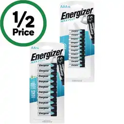 Woolworths Energizer Max Plus Batteries AA or AAA Pk 16 offer