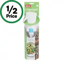 Woolworths Décor Cook Refillable Oil Sprayer offer