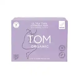 Woolworths TOM Organic Ultra Thin Overnight Pads offer