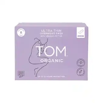 Woolworths TOM Organic Ultra Thin Overnight Pads offer