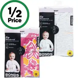 Woolworths Bonds Zippy Wondersuit – Assorted offer